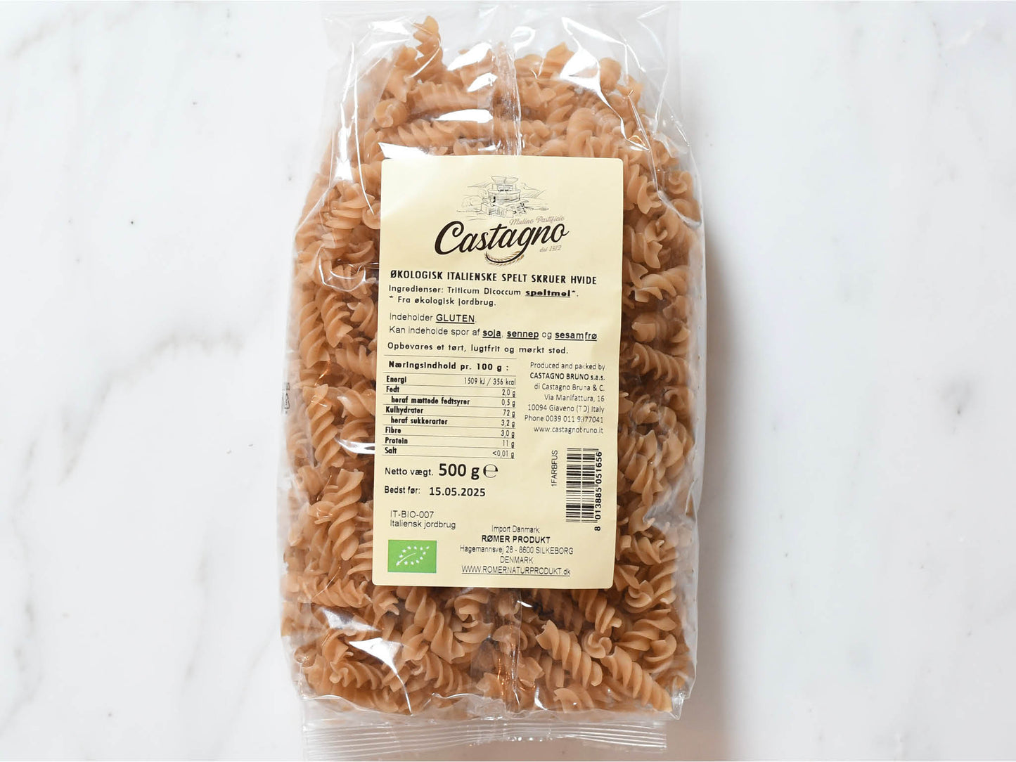 Pasta af Spelt, Skruer