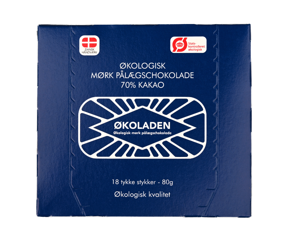 Pålægschokolade mørk 70% 80g