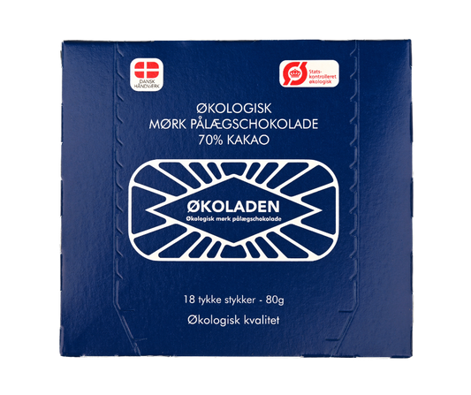 Pålægschokolade mørk 70% 80g