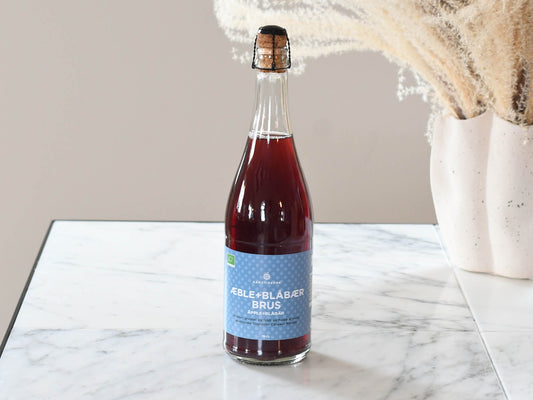 Æble-blåbærbrus 75cl