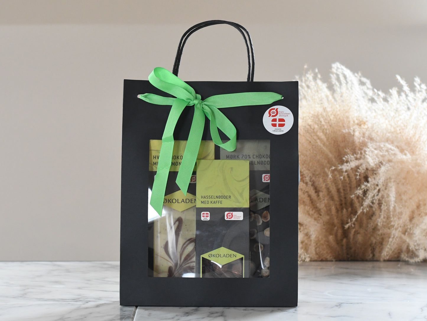 Gavepose Økoladen grøn