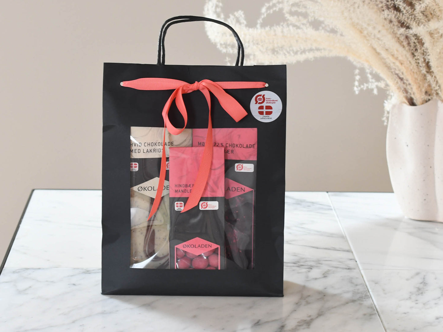 Gavepose Økoladen Lyserød