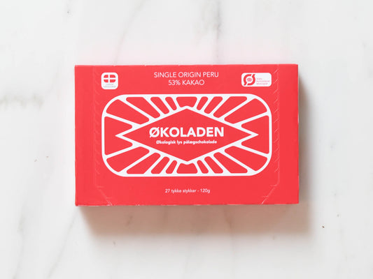 Pålægschokolade lys 40% 120g
