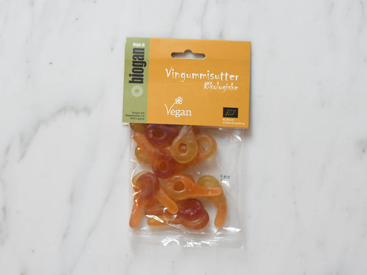 VINGUMMISUTTER 75g gelatinefri ØKO vegan