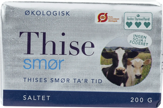Saltet smør 200gr, Thise Mejeri